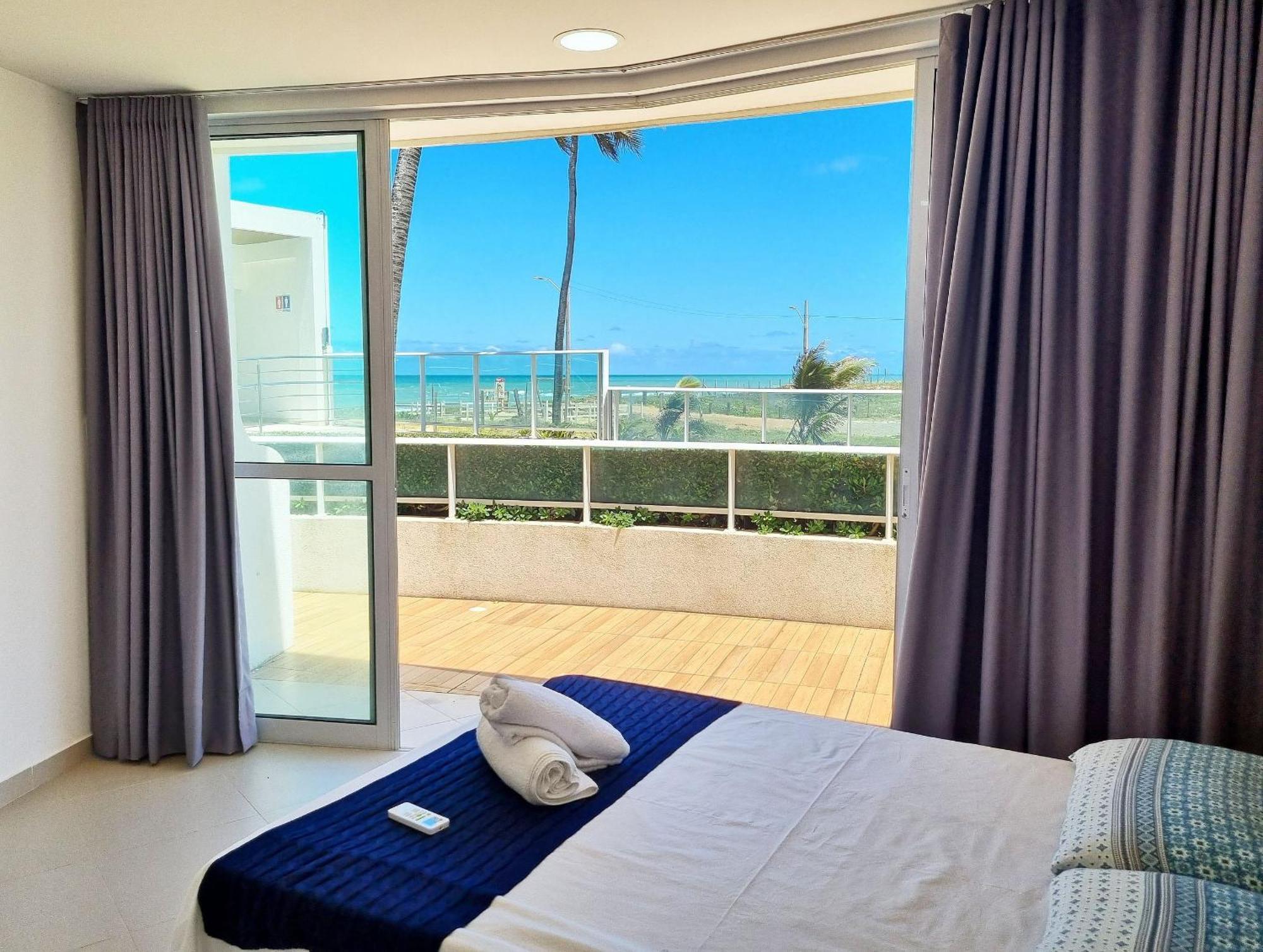 Areias Do Mar | 2 Quartos, Terraco Frente Mar A102 Barra de São Miguel Exterior foto